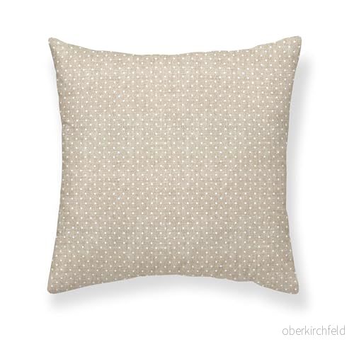 BELUM Örngott Plumeti örngott Vit med dragkedja Bomull Ekologiskt vävt Mjukt Dekorativa (50x50cm) 8434563863369