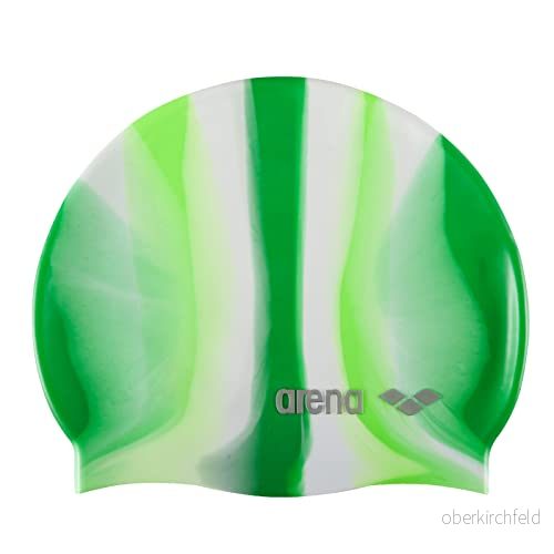 Arena pop Art unisex elastisk silikon badmössa för vuxna, träning vattensport fitness badkläder, klorskydd poolhatt, lime/grön 3468335137209