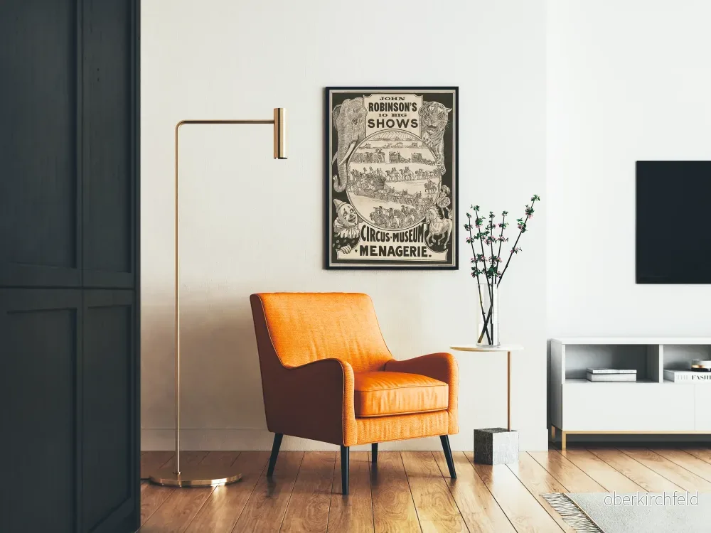 Vintageposter av John Robinsons 10 stora cirkusföreställningar, museum och menageri - Bild 2