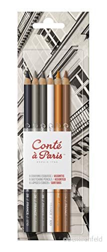 Conté à Paris skisspenna blandade färger (förpackning med 6) 646217501062