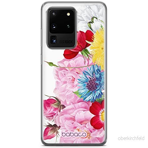 ERT GROUP mobiltelefonfodral för Samsung S20 ULTRA / S11 PLUS originalt och officiellt licensierat Babaco mönster Flowers 056 anpassad till formen på mobiltelefonen, fodral tillverkad av TPU plast 5905131358462