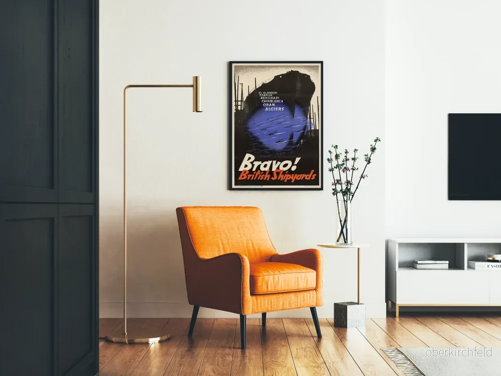 Vintageposter Bravo British Shipyards - Historisk väggdekoration - Bild 2