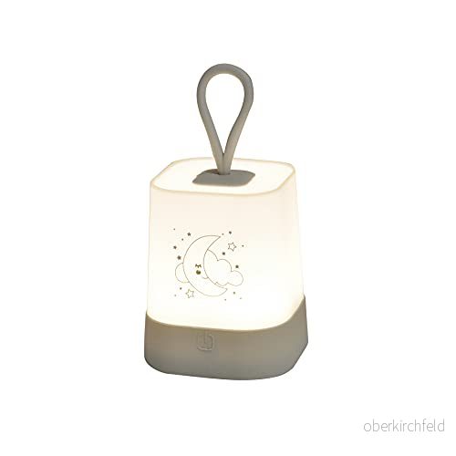 Bébé Douceur, Nomad Silikon LED batteridriven nattlampa 8 x H16 cm grå moln Essen'sky 3574380069584