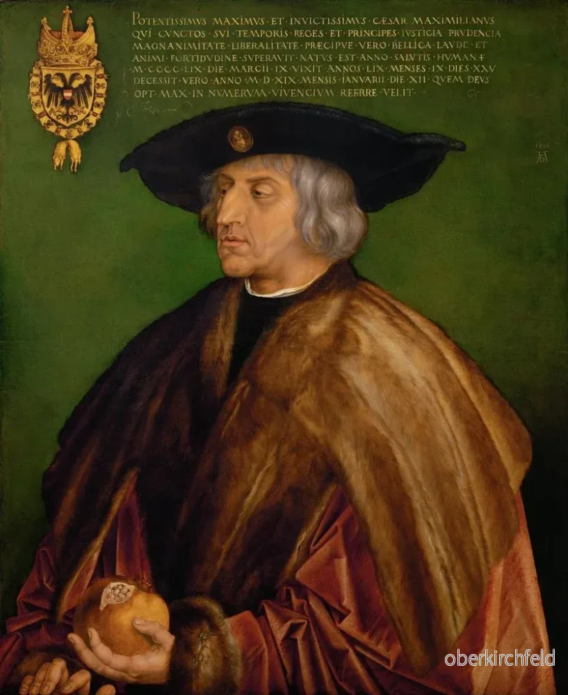 Målning Porträtt av Maximilien I - Albrecht Dürer | Konsttryck - Bild 2