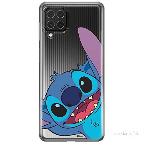 ERT GROUP mobiltelefonfodral för Samsung F62 / M62 originalt och officiellt licensierat Disney mönster Stitch 016 optimalt anpassad till formen på mobiltelefonen, gedeeltelijk transparant 5905131216861
