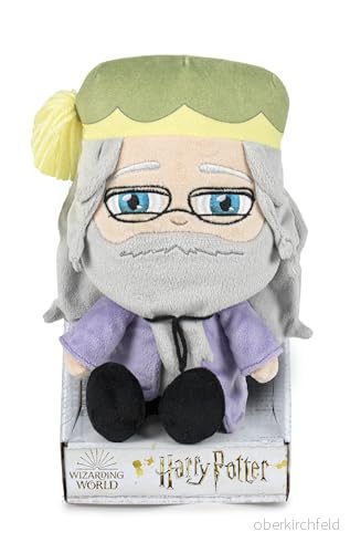 Famosa Softies Dumbledore från Harry Potter filmerna, mäter 27 cm och har detaljer som Hoghwarts uniform, mjuk konsistens, återvunnen fiberfyllning (760020655) 8410779606556