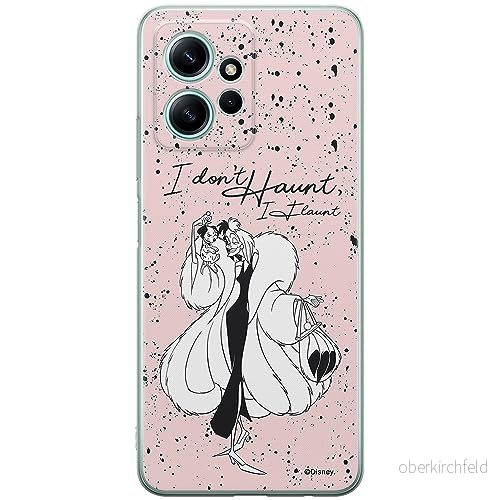 ERT GROUP mobiltelefonfodral för Xiaomi REDMI NOTE 12 4G originalt och officiellt licensierat Disney mönster Cruella & Puppy 001 anpassad till formen på mobiltelefonen, fodral tillverkad av TPU plast 5905511950941