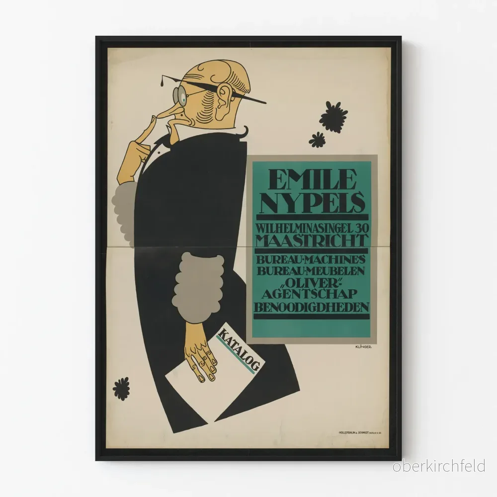 Vintageposter Emile Nypels – Designbyråns väggdekoration