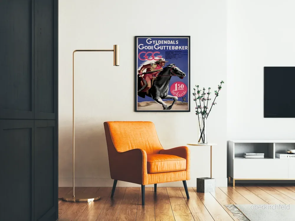Vintageposter Gyldendals Gode Gossböcker dekorativ - Bild 2