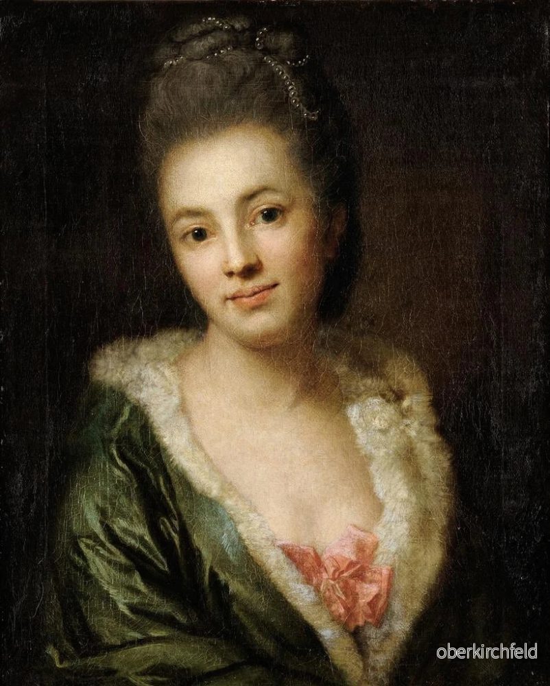 Målning porträtt av Auguste Sulzer, konstnärens maka - Anton Graff - Bild 2