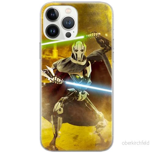 ERT GROUP mobiltelefonfodral för Iphone 13 PRO MAX originalt och officiellt licensierat Star Wars mönster Grievous 001 Vit optimalt anpassad, fodral tillverkad av TPU plast 5903932926903