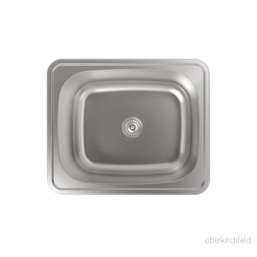 CATA CSS 60 1 Handfat 50,9x40,9 cm Fyrkantigt badkar med tjocklek 0,07 och djup 15 Rostfritt stålmaterial Installation på Möbler 8422248074377