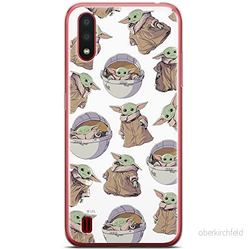 ERT GROUP mobiltelefonfodral för Samsung A01 originalt och officiellt licensierat Star Wars mönster Baby Yoda 028 optimalt anpassad till formen på mobiltelefonen, fodral tillverkad av TPU plast 5904805094477