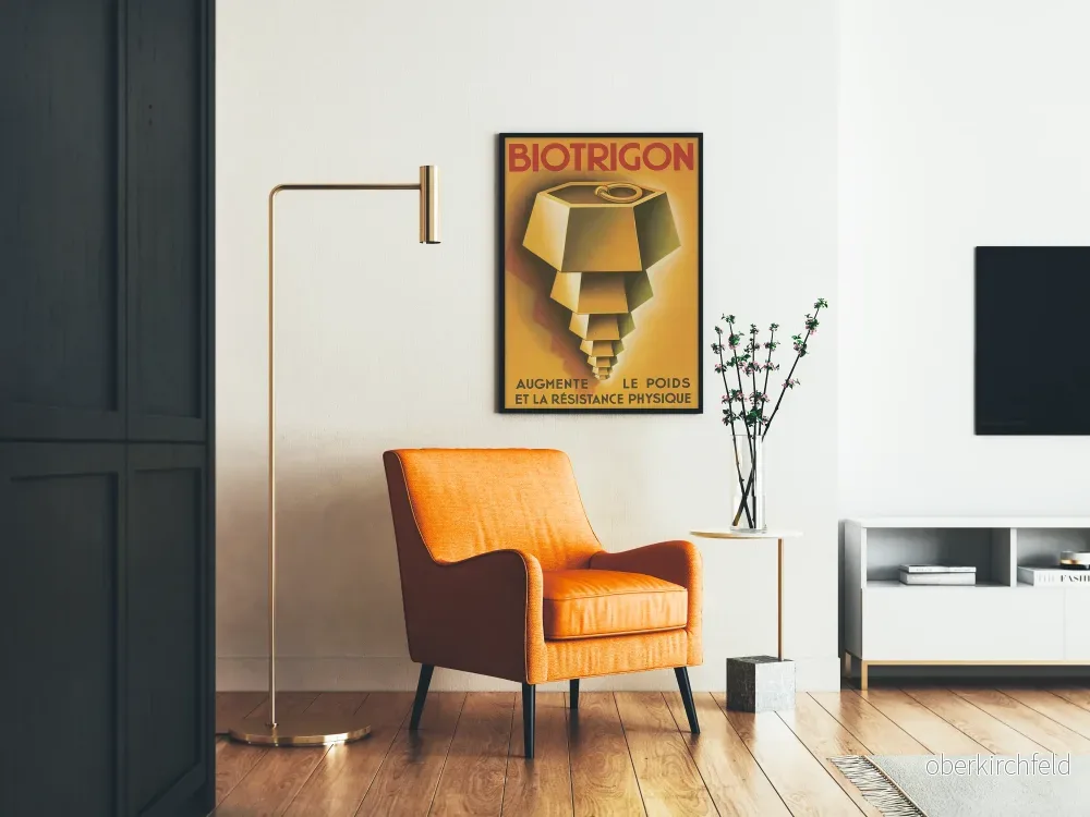 Vintageposter Biotrigon - Retroindustriell Väggdekoration - Bild 2