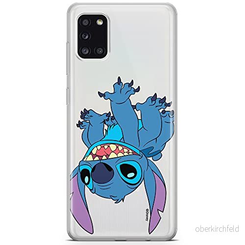 ERT GROUP mobiltelefonfodral för Samsung A31 originalt och officiellt licensierat Disney mönster Stitch 013 optimalt anpassad till formen på mobiltelefonen, gedeeltelijk transparant 5905131203908