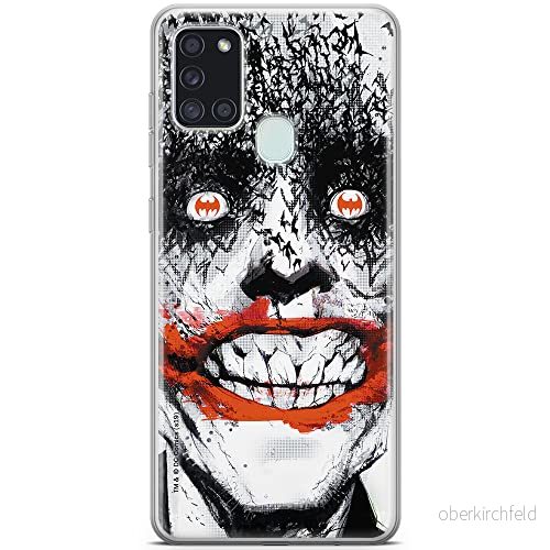 ERT GROUP mobiltelefonfodral för Samsung A21s originalt och officiellt licensierat DC mönster Joker 007 optimalt anpassad till formen på mobiltelefonen, fodral tillverkad av TPU plast 5902980399691