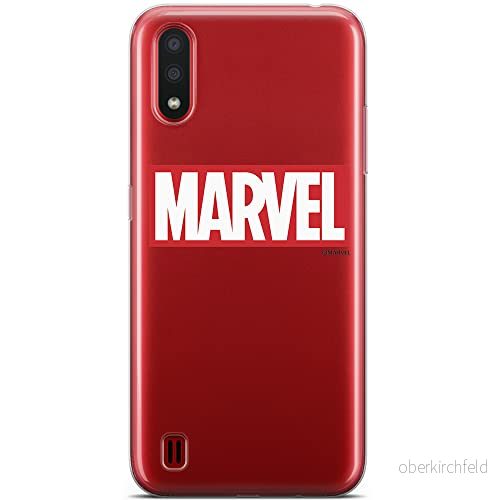 ERT GROUP mobiltelefonfodral för Samsung A01 originalt och officiellt licensierat Marvel mönster 006 optimalt anpassad till formen på mobiltelefonen, gedeeltelijk transparant 5904805426445
