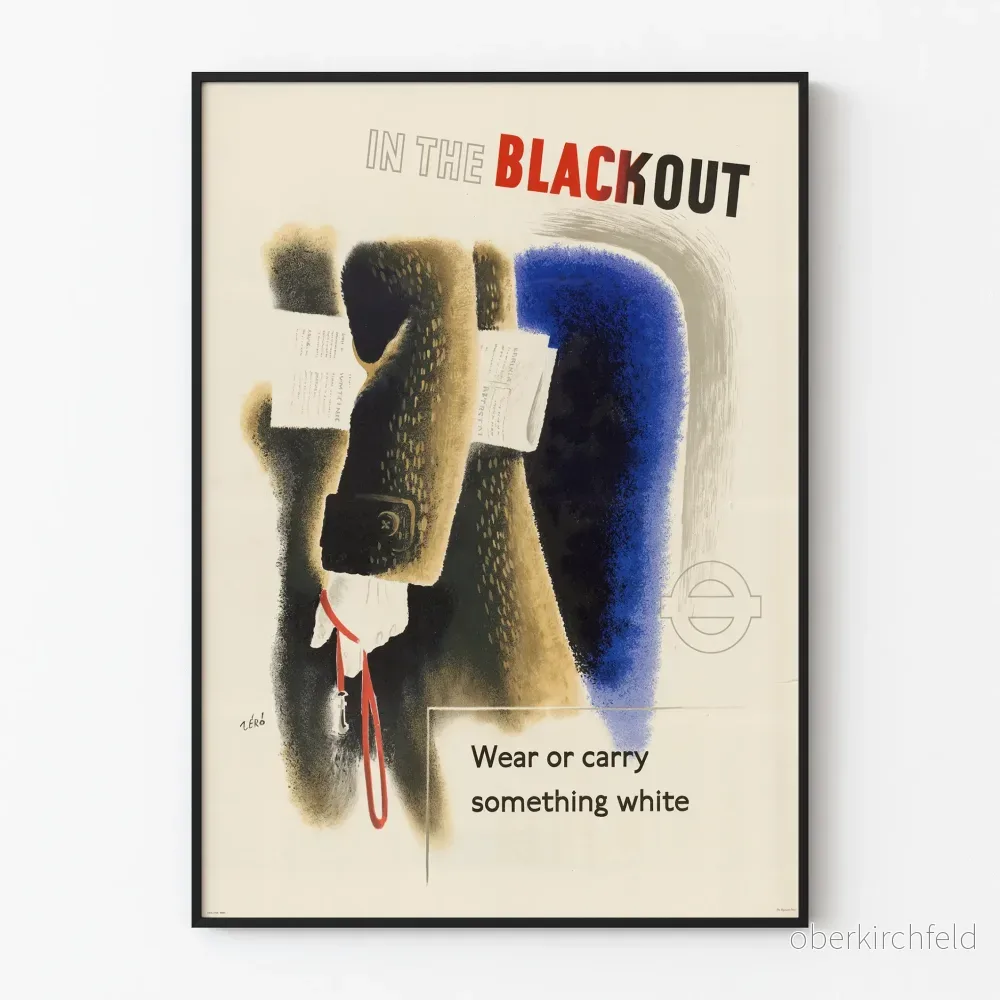 Vintageposter In The Blackout Wear or Carry Something White Vintageposter In The Blackout Wear or Carry Something White
