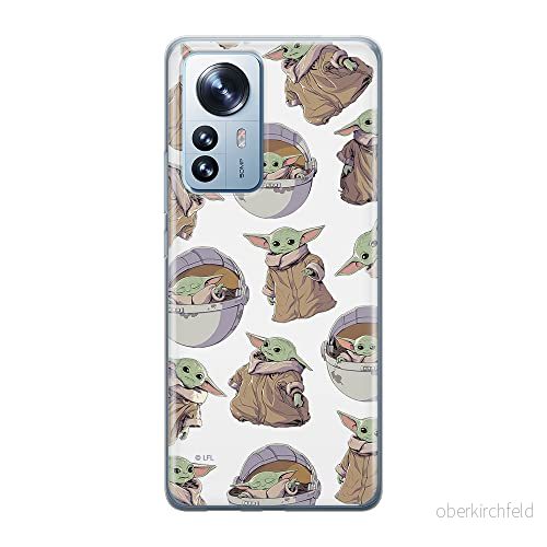 ERT GROUP mobiltelefonfodral för Xiaomi 12 PRO originalt och officiellt licensierat Star Wars mönster Baby Yoda 028 optimalt anpassad till formen på mobiltelefonen, fodral tillverkad av TPU plast 5905511529765
