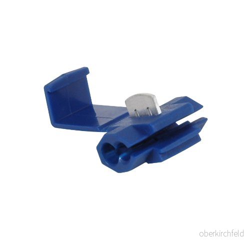 Cylindrisk Cap Pre Isolerad Manliga Kabel Terminal Blå 10 Väska 3142187110640