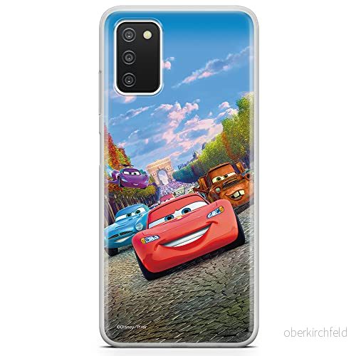 ERT GROUP mobiltelefonfodral för Samsung A03S originalt och officiellt licensierat Disney mönster Cars 001 optimalt anpassad till formen på mobiltelefonen, fodral tillverkad av TPU plast 5903932988772