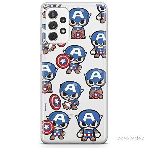 ERT GROUP mobiltelefonfodral för Samsung A53 5G originalt och officiellt licensierat Marvel mönster Captain America 029 optimalt anpassad till formen på mobiltelefonen, gedeeltelijk transparant 5904805338199