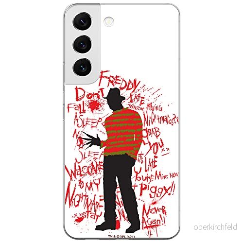 ERT GROUP mobiltelefonfodral för Samsung S22 originalt och officiellt licensierat Horror mönster Nightmare of Elm Street 010 anpassad till formen på mobiltelefonen, fodral tillverkad av TPU plast 5905511094003