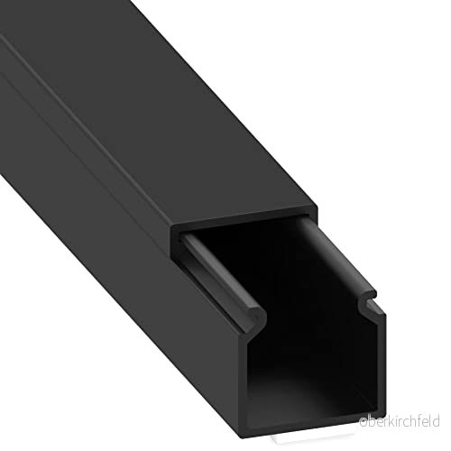 Cable Coach kabelkanal (självhäftande) 15 x mm, längd 1 m, svart 4018475346208