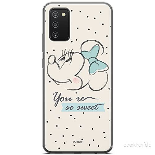 ERT GROUP mobiltelefonfodral för Samsung A02S originalt och officiellt licensierat Disney mönster Minnie 042 optimalt anpassad till formen på mobiltelefonen, fodral tillverkad av TPU plast 5903040234181