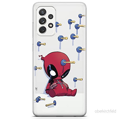 ERT GROUP mobiltelefonfodral för Samsung A72 5G originalt och officiellt licensierat Marvel mönster Deadpool 005 optimalt anpassad till formen på mobiltelefonen, gedeeltelijk transparant 5903040075135