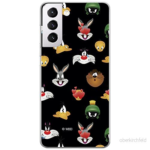 ERT GROUP mobiltelefonfodral för Samsung S21 originalt och officiellt licensierat Looney Tunes mönster 007 optimalt anpassad till formen på mobiltelefonen, fodral tillverkad av TPU plast 5903932299311