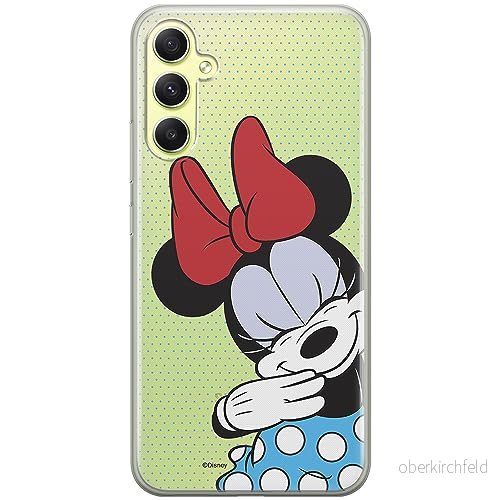ERT GROUP mobiltelefonfodral för Samsung A34 5G originalt och officiellt licensierat Disney mönster Minnie 033 optimalt anpassad till formen på mobiltelefonen, gedeeltelijk transparant 5905511789107