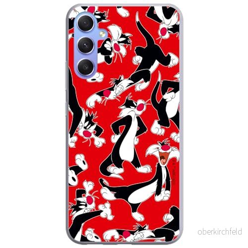 ERT GROUP mobiltelefonfodral för Samsung A34 5G originalt och officiellt licensierat Looney Tunes mönster Sylvester 006 optimalt anpassad till formen på mobiltelefonen, fodral tillverkad av TPU plast 5905511787639