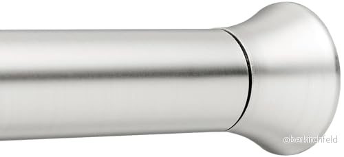 Amazon Basics Justerbar spänd stång för duschdraperi, i nickel, 107 till 185,4 cm 840095885164