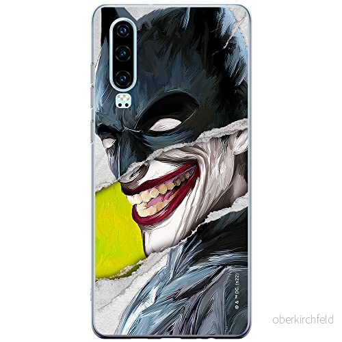 ERT GROUP mobiltelefonfodral för Huawei P30 originalt och officiellt licensierat DC mönster Joker 012 Vit optimalt anpassad till formen på mobiltelefonen, fodral tillverkad av TPU plast 5905131560957