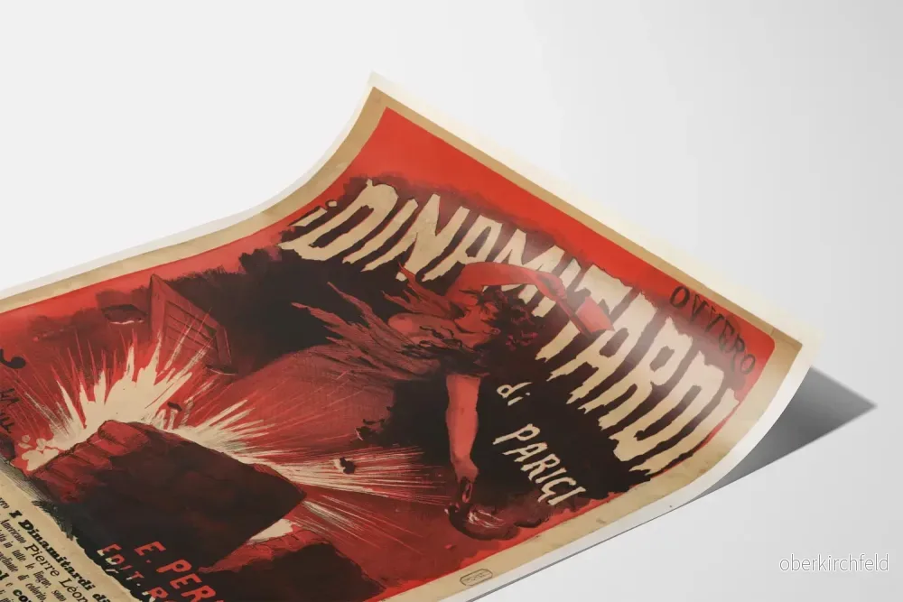 Vintageposter I Dinamitardi di Parigi Ravachol för väggdekoration - Bild 3