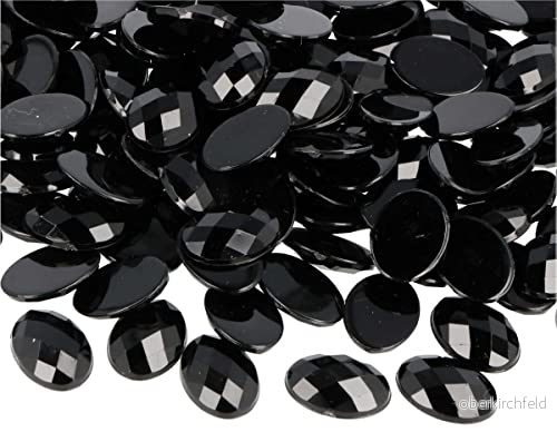 Akryl dekorativa ädelstenar oval ogenomskinlig 13x18mm. 500u.Ca. 8428885455777