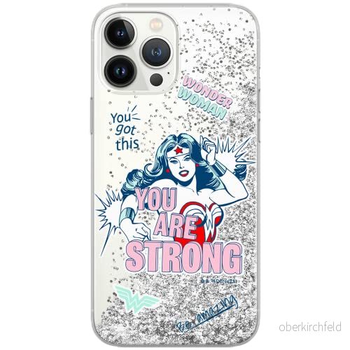 ERT GROUP mobiltelefonfodral för Apple Iphone 11 PRO originalt och officiellt licensierat DC mönster Wonder Woman 025 Vit optimalt anpassad till formen på mobiltelefonen, med glitter overflow effekt 5903932934557
