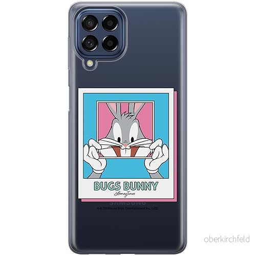 ERT GROUP mobiltelefonfodral för Samsung M53 5G originalt och officiellt licensierat Looney Tunes mönster Bugs 024 optimalt anpassad till formen på mobiltelefonen, gedeeltelijk transparant 5905795090050