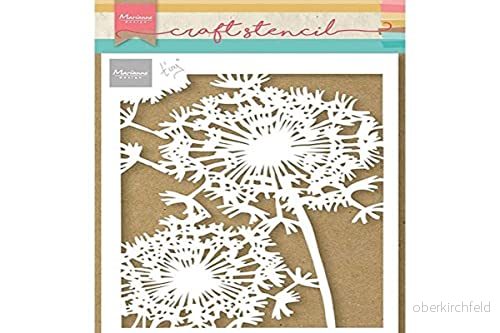 Marianne Design Mask Stencil, Tinys Blowball, för scrapbooking Cardmaking och annat pappershantverk, vit, en storlek 8716697065377