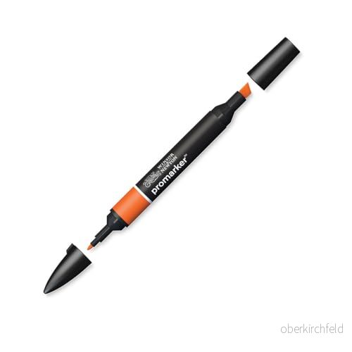 Winsor & Newton " ProMarker 0203239 professionell layoutmärkpenna 2 spetsar, fin och bred för ritningar, design layouter mandarin 884955041819