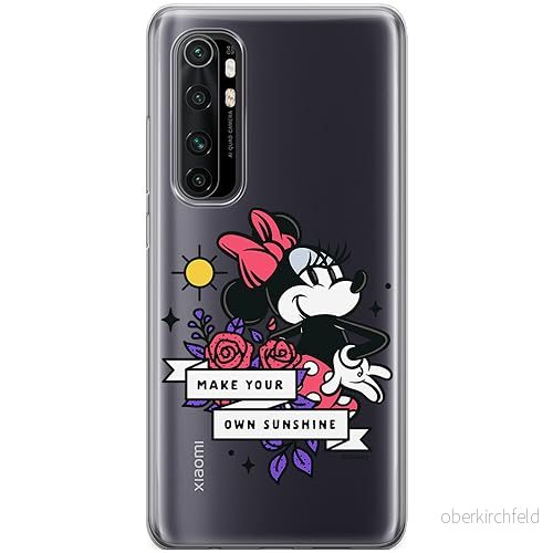 ERT GROUP mobiltelefonfodral för Xiaomi MI NOTE 10 Lite originalt och officiellt licensierat Disney mönster Minnie 073 optimalt anpassad till formen på mobiltelefonen, gedeeltelijk transparant 5905795024703