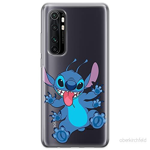 ERT GROUP mobiltelefonfodral för Xiaomi MI NOTE 10 Lite originalt och officiellt licensierat Disney mönster Stitch 019 optimalt anpassad till formen på mobiltelefonen, gedeeltelijk transparant 5905131232670