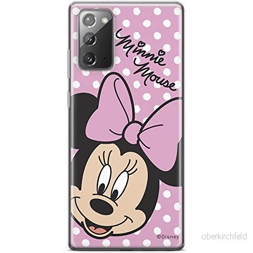 ERT GROUP mobiltelefonfodral för Samsung GALAXY NOTE 20 originalt och officiellt licensierat Disney mönster Minnie 008 optimalt anpassad till formen på mobiltelefonen, fodral tillverkad av TPU plast 5903932037166