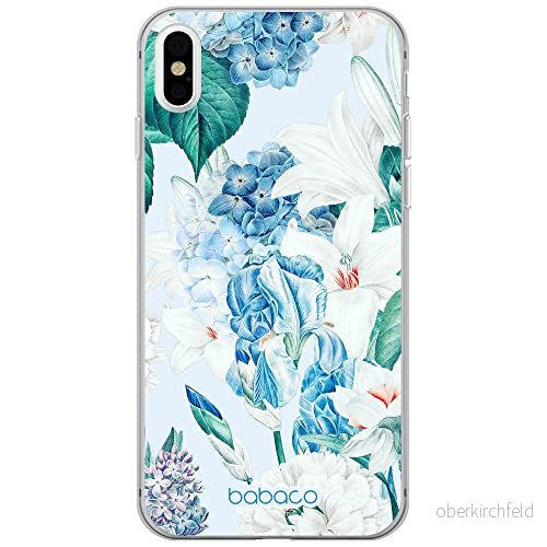 ERT GROUP mobiltelefonfodral för Iphone X/XS originalt och officiellt licensierat Babaco mönster Flowers 026 optimalt anpassad till formen på mobiltelefonen, fodral tillverkad av TPU plast 5905131259349