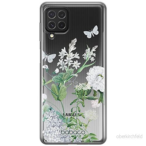 ERT GROUP mobiltelefonfodral för Samsung F62 / M62 originalt och officiellt licensierat Babaco mönster Flowers 033 optimalt anpassad till formen på mobiltelefonen, gedeeltelijk transparant 5905131288905