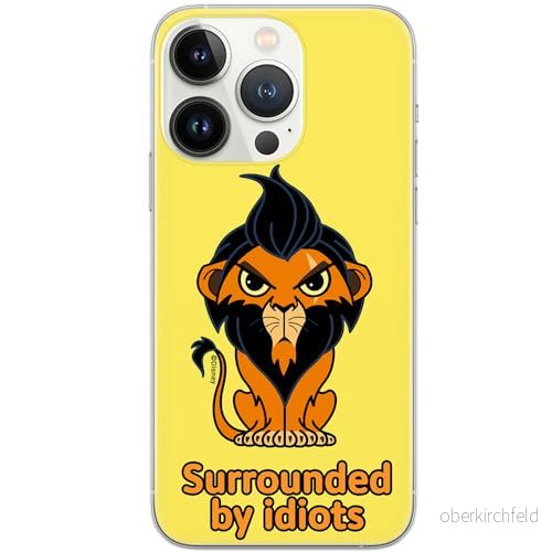 ERT GROUP mobiltelefonfodral för Iphone 13 PRO originalt och officiellt licensierat Disney mönster Scar 001 optimalt anpassad till formen på mobiltelefonen, fodral tillverkad av TPU plast 5905131442260