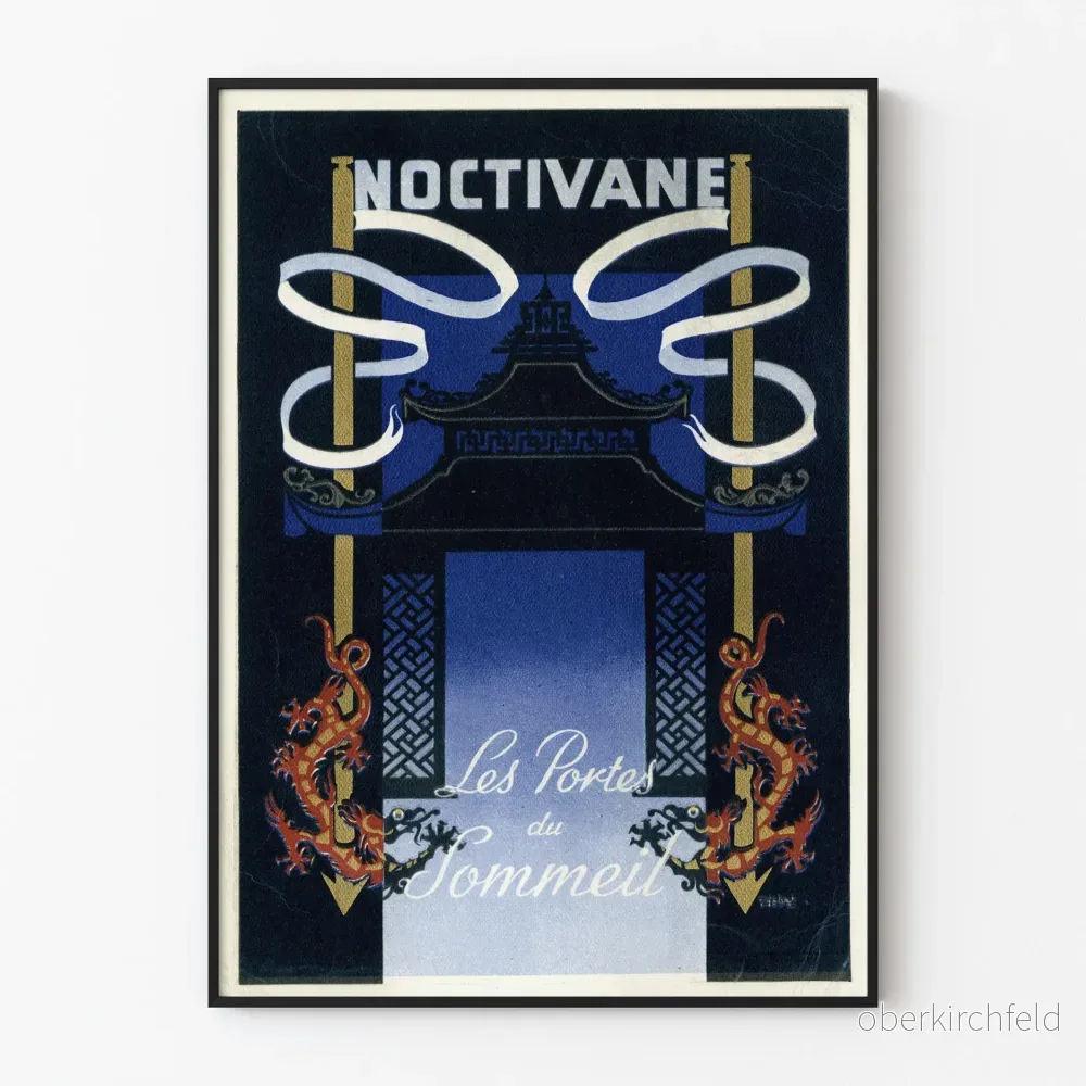 Vintageposter Noctivane Portarna till Sömnen
