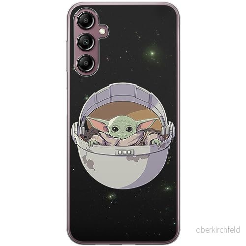 ERT GROUP mobiltelefonfodral för Samsung A14 4G/5G originalt och officiellt licensierat Star Wars mönster Baby Yoda 026 optimalt anpassad till formen på mobiltelefonen, fodral tillverkad av TPU plast 5905511824358