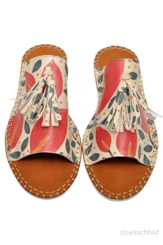 DOGO Kvinnors veganläder flerfärgade sandaler växande tillsammans motiv 38, Material: Polyester, 38 EU 8680544243815